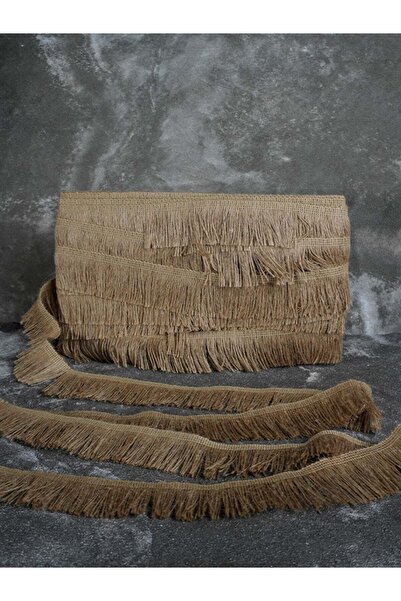 ARN Jute Fringed Decorative Ribbon - 10 cm width with Straw Tassels