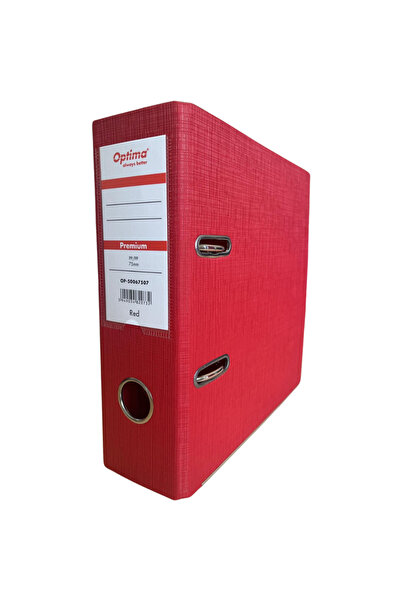 Optima Bookcase A5, laminated PP/PP, 75 mm, Premium - red