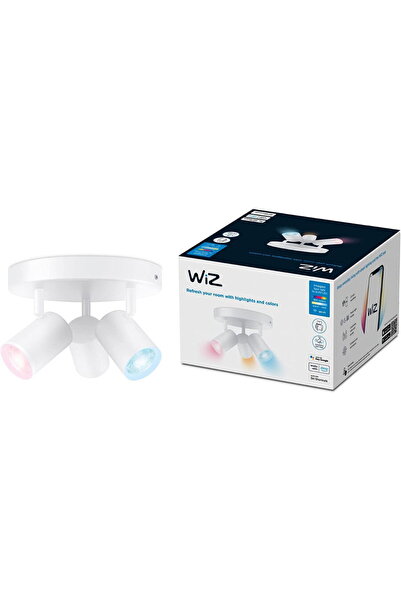 Wiz IMAGEO 3x adjustable spot round plate, LED light (white)