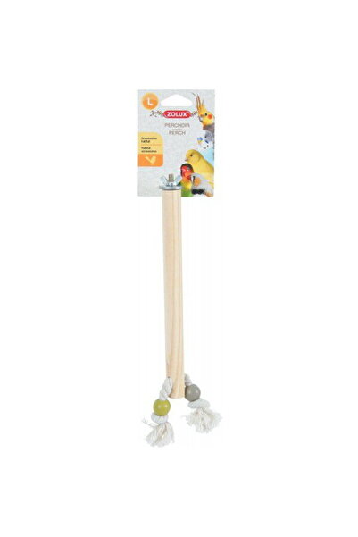 Zolux Wooden bird perch with rope L 23.5cm