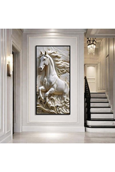 designadv Printed horse wall art - silver frame