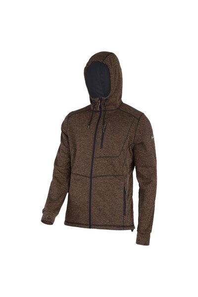 Lahti Pro Jacheta cu imprimeu si gluga / maro - 3xl