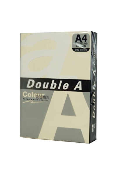 DOUBLE A Color paper for A4 copier, 80g/sqm, 500 sheets/pack, - pastel ivory