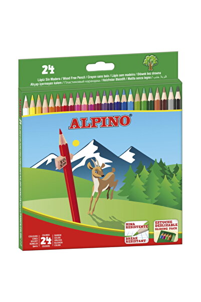 ALPİNGO Colored pencils, cardboard box, 24 colors/set, ALPINO