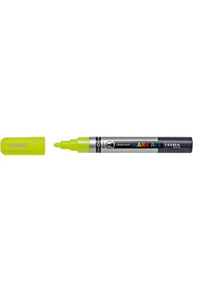 LYRA Graduate Mark All marker, water-based, 2mm tip, for any surface - neon y...