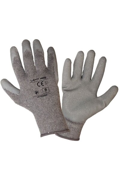 Lahti Pro Latex glove with Polyester- Cotton - 7