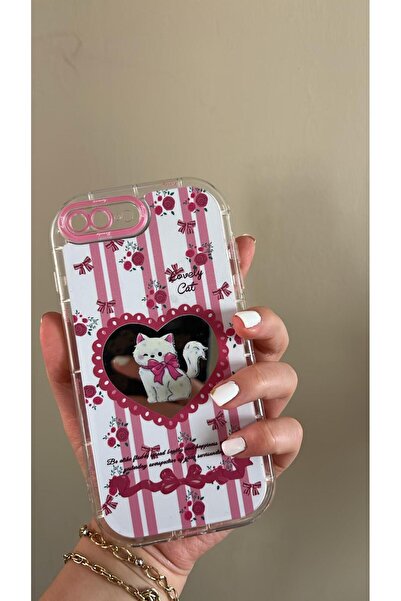 TechTrove Mirrored D Patterned Design Cat Figured Case Compatible with iPhone...