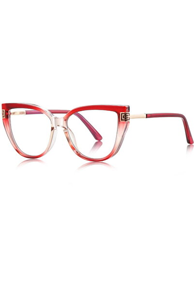 Techsuit Computer Glasses, F, Oversized - Reflex PC (2259) - Sheer/Red