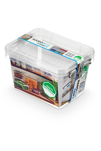Orplast Plastic box with lid, for food, antibacterial, 2 pcs/set, Nanobox - c...