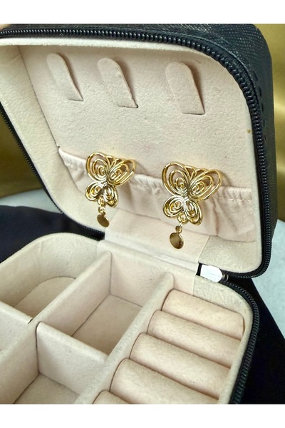 Merishe Jewerly Gold Masumiyet Müzesi Kelebek Küpe