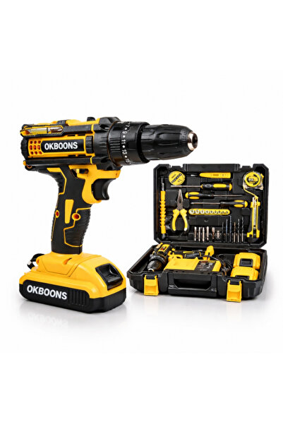 OKBOONS OKBOONS™ Drill Kit, 2 batteries, 48V, 30 accessories