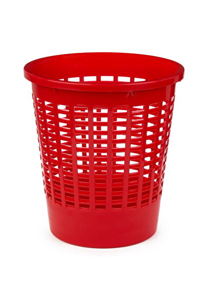 Other Red perforated plastic waste bin - 10 liters