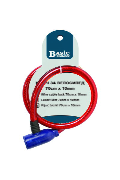 BASIC&CO Padlock + chain 70cm x 10mm BS