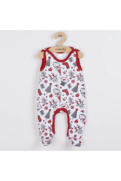 NEW BABY SHOP Salopetă de Crăciun pentru bebeluși din bumbac , mărimea 62 (3-...