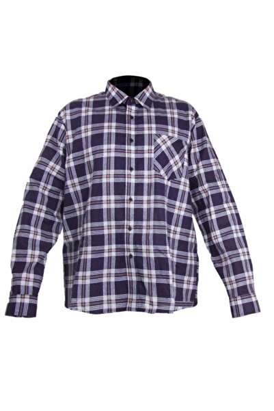 LAHTI Purple Checkered flannel work shirt - 2xl/h-188