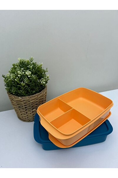Tupperware Compartmented Lunch Box 2 Pieces 1 Lt.