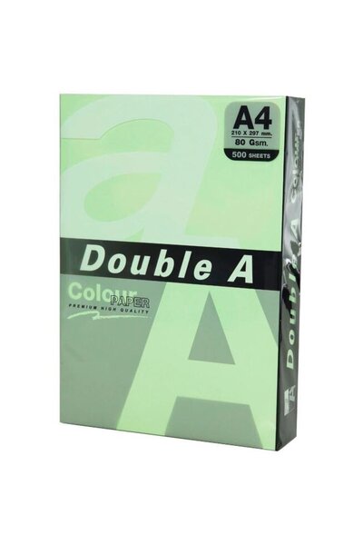 DOUBLE A Color paper for A4 copier, 80g/m2, 500 sheets/ream, - pastel emerald