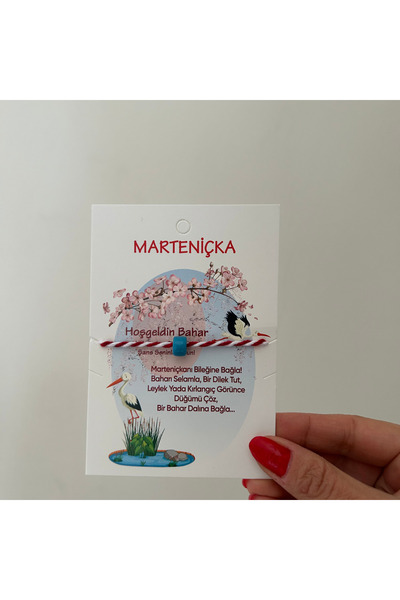 Madame Deco & Takı Madame Marteniçka Bracelet – Red and White Wishing Bracele...