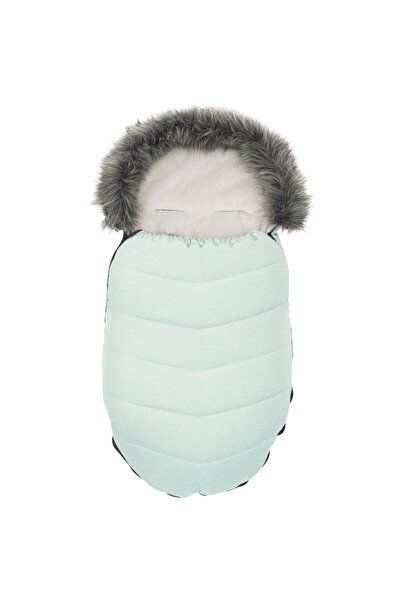 NEW BABY SHOP New Baby baby bib with fur coat dusty green