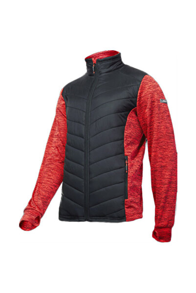 Lahti Pro Jacheta cu imprimeu si matlasare / rosu-negru - xl
