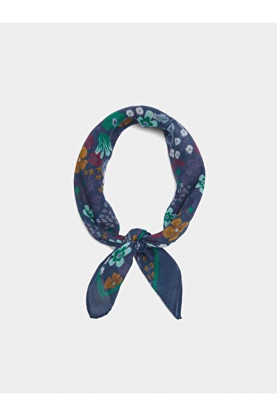 PARFOIS Kadın %100 Pamuklu Kare Desenli Fular