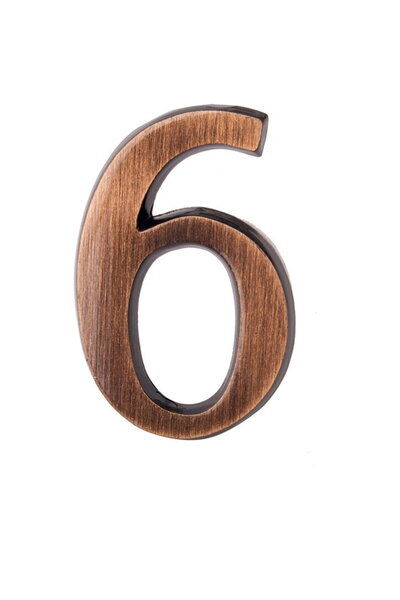 VDV NUMBER SIGN WITH ADHESIVE FIXING - 50MM / ANTIQUE / 5