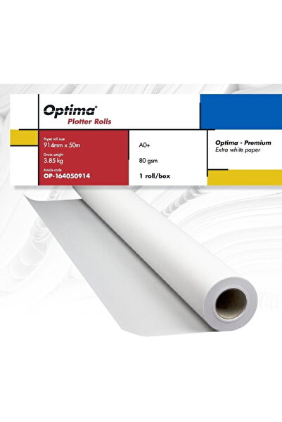Optima Plotter roll A0+, 80gr, 914mm x 50m, - Premium