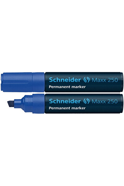 SCHNEIDER Permanent marker Maxx 250, beveled tip 2+7mm - blue