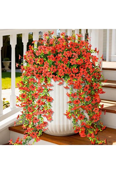 Artificial Flower Orange Pendant Enameled Eucalyptus Shorty Artificial Ivy 5dal 60cm