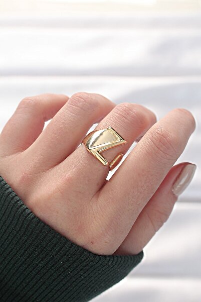 Inure Jewelry خاتم ذهبي اللون قابل للتعديل بحرف Z