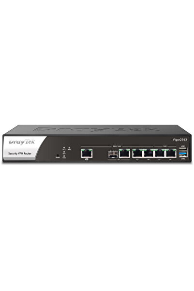 TEK Draytek Vigor 2962 wired router 2.5 Gigabit Ethernet Black, White