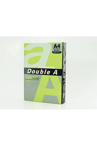 DOUBLE A Color paper for A4 copier, 75g/m2, 500 sheets/ream, - neon green