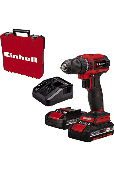 Einhell Drill TE-CD 18/40 Li BL 2x Li-Ion 2.0Ah in Black-Red housing