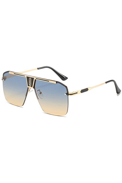Techsuit Sunglasses for Men - (2576) - Gold / Green / Brown
