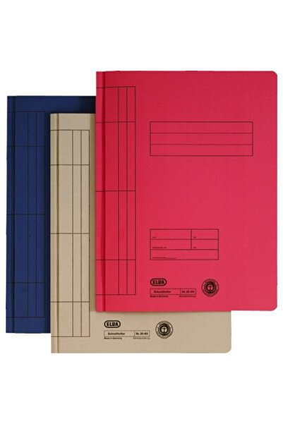 ELBA Cardboard file with rail - green