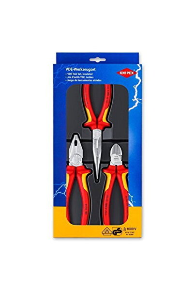 Knipex 00 20 12 Electro pliers set - 3-pieces