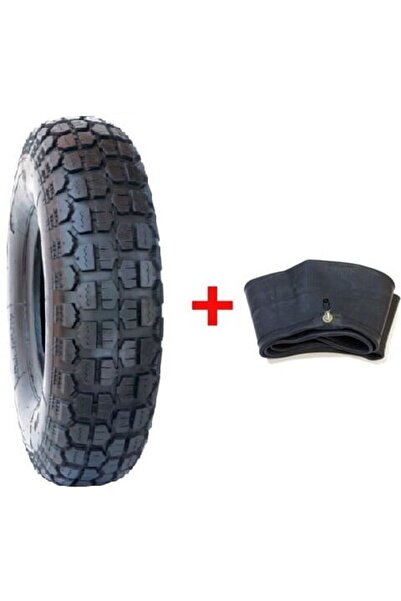 Other Set cauciuc + camera roaba - 3.50-8 (mixt) - 8PR dungi verde + galben