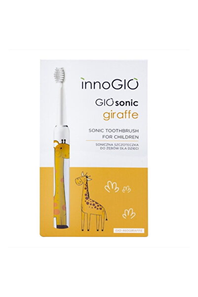 GIO'STYLE Luka GIOsonic Giraffe electric toothbrush, 4 replacement heads, 3 o...