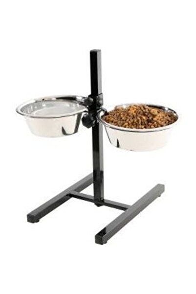 Zolux Zestaw 2 miski 24.5 cm 2.75l + stojak regul.