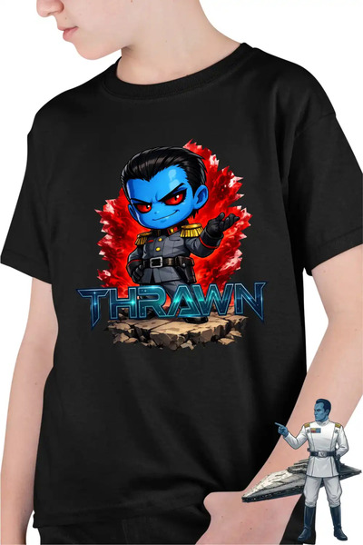 OEM Παιδικό Αγόρι Star Wars Thrawn Grand Admiral Chibi T-shirt