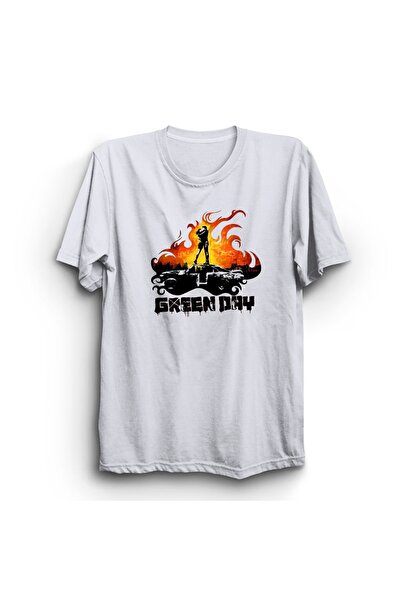 The Fame Green Day, Cars And Fire, Ροκ Μέταλ Μουσική με τύπωμα, Unisex 100% Β...