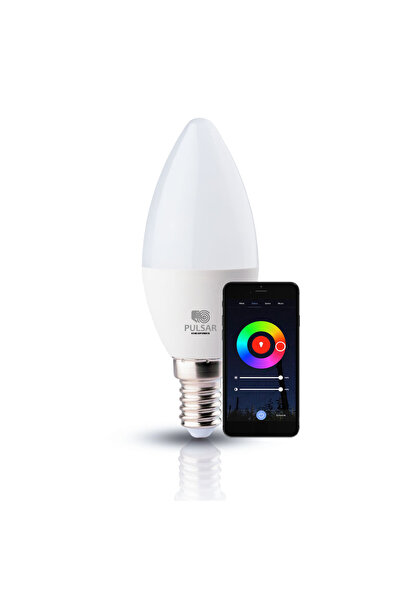 Pulsar LED Candle Bulb 6W E14 RGB TUYA Wifi+Bluetooth,