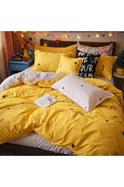 CumparaMisim Διπλό Λινό, Finet, 6 τεμάχια, κίτρινο, βλεφαρίδες, αστέρια