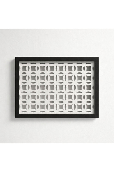 EMİZEY Decorative Wall-Mountable Fuse and Modem-Wifi Storage Box 30X40 cm Dep...