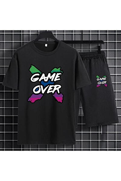 PERISENSE Unisex Sports Shorts T-Shirt Set – Oversized Summer Casual Sport Se...