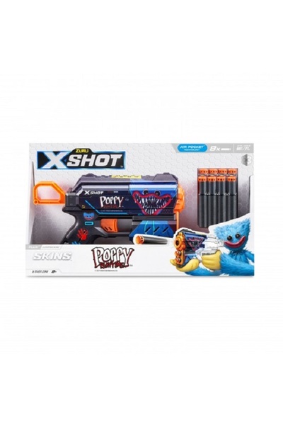 Noname Toy gun X&minus;Shot Skins Flux, 8 cartridges, Poppy Playtime&...
