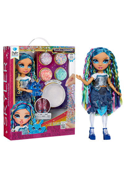 Rainbow High Set de joaca cu papusa Skyler Bradshaw, seria Rainbow Shimme...