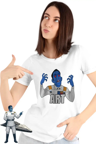 OEM Women's T-Shirt Thrawn Art Star Wars Grand Admiral