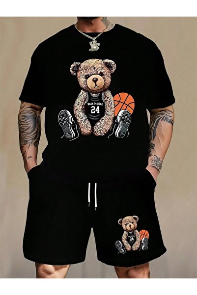 YRN COLLECTION Unisex Sports Shorts T-Shirt Set – Oversized Summer Casual Spo...