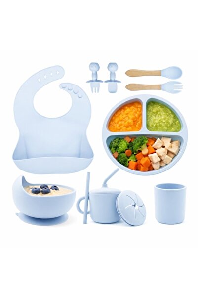 OEM Set de hrănire și diversificare pentru bebeluși, 10 piese din silicon, fă...